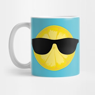 Cool Citrus Slice with Sunglasses Mug